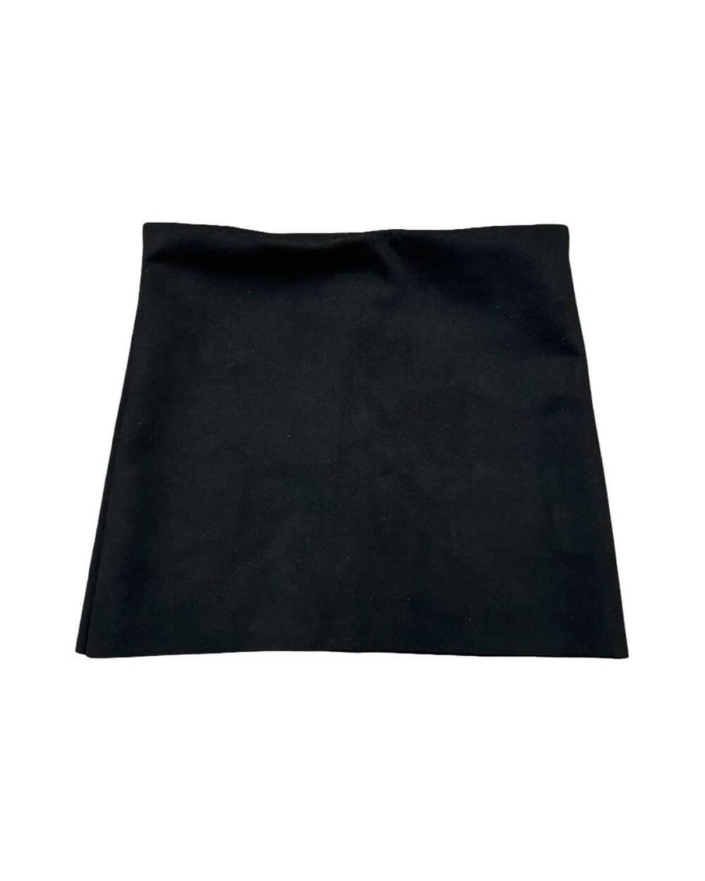 NEW CHERYL CREATIONS girls faux suede mini skirt in black